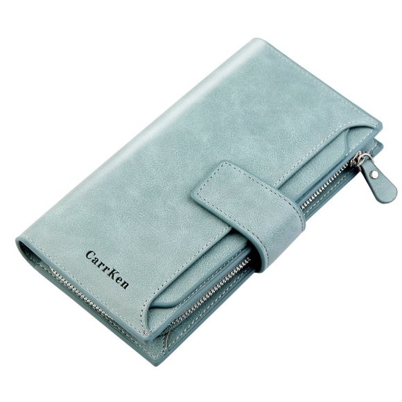 Men's long zipper wallet